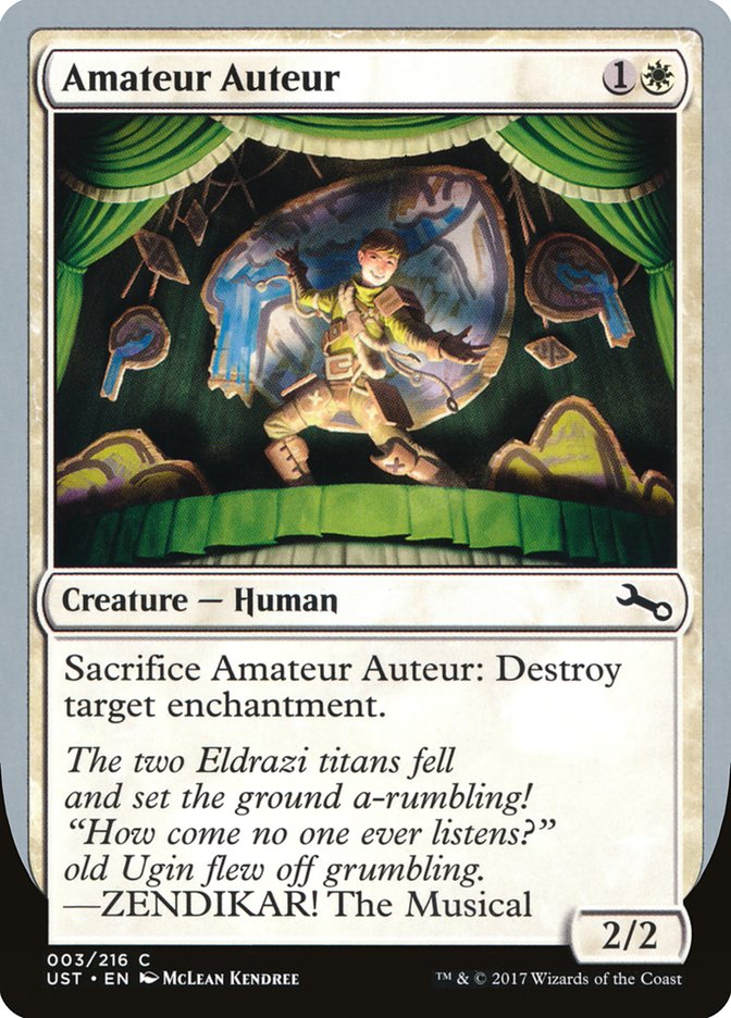 Amateur Auteur (D) (3) [Unstable]