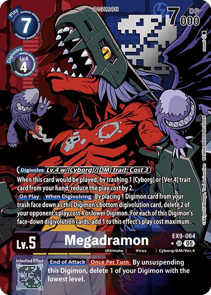 Megadramon (Alternate Art) (EX9-064 SR) [Versus Monsters]