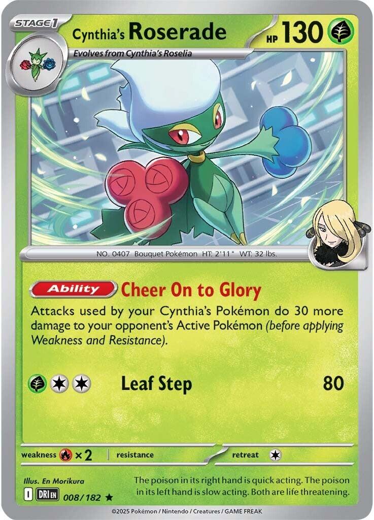 Cynthia's Roserade (008/182) [SV10: Destined Rivals]