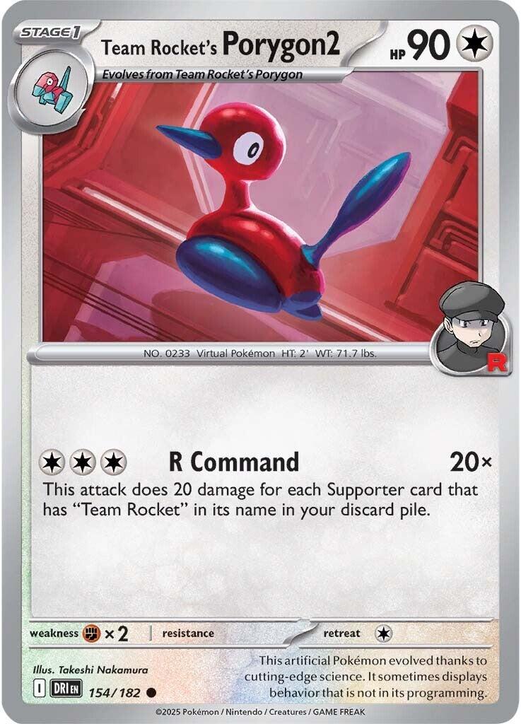 Team Rocket's Porygon2 (154/182) [SV10: Destined Rivals]