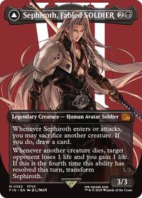 Sephiroth, Fabled SOLDIER // Sephiroth, One-Winged Angel (Borderless) (0382) [FINAL FANTASY]