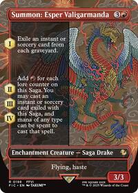 Summon: Esper Valigarmanda (Borderless) [FINAL FANTASY Commander]