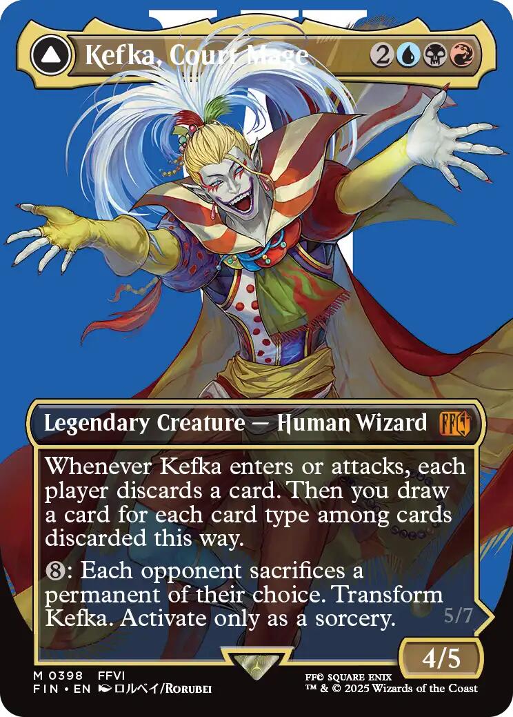 Kefka, Court Mage (0398) (Borderless) (398) [FINAL FANTASY]