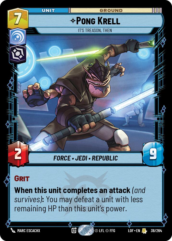 Pong Krell - It's Treason, Then (038/264) [Legends of the Force]