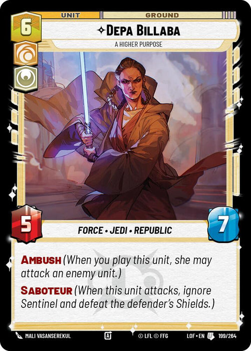 Depa Billaba - A Higher Purpose (199/264) (199/264) [Legends of the Force]