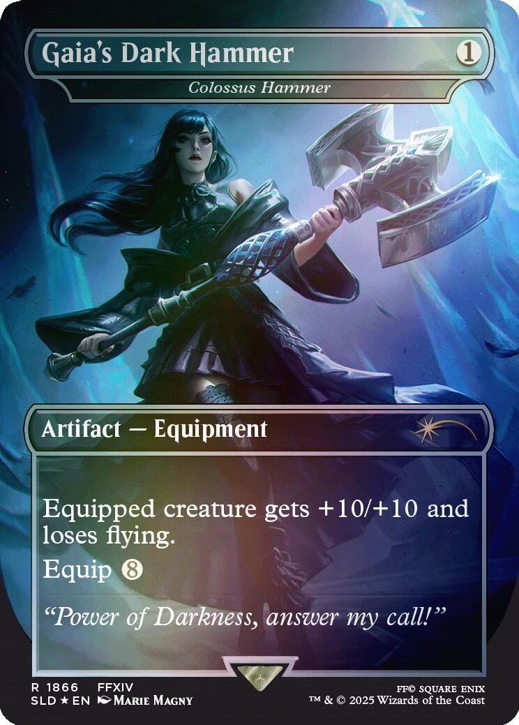 Gaia's Dark Hammer - Colossus Hammer (Rainbow Foil) (1866) [Secret Lair Drop Series]