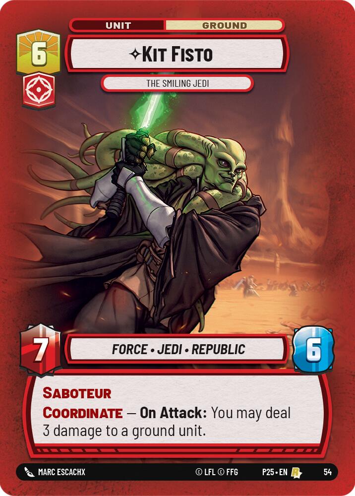 Kit Fisto - The Smiling Jedi (54) [Organized Play Promos]