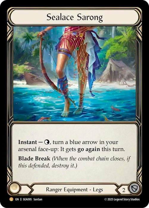 Sealace Sarong [SEA095] (High Seas)  Rainbow Foil
