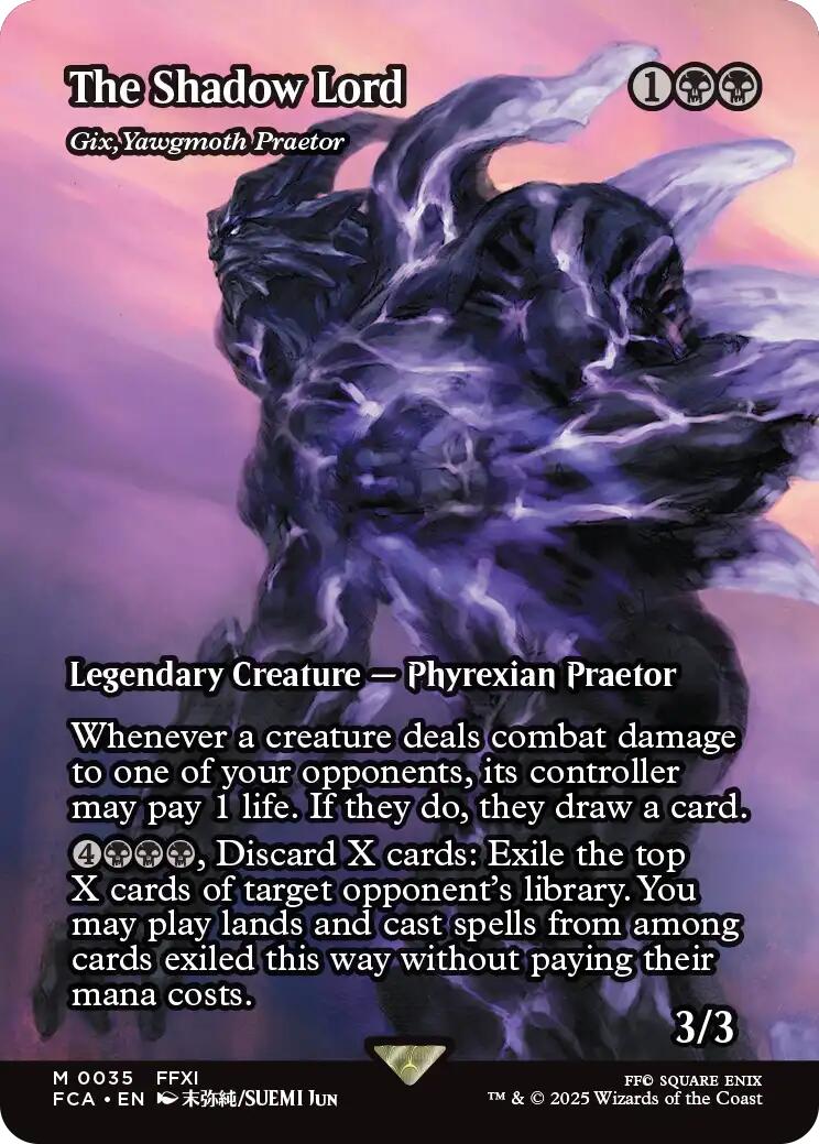 The Shadow Lord - Gix, Yawgmoth Praetor (Showcase) (35) [FINAL FANTASY: Through the Ages]