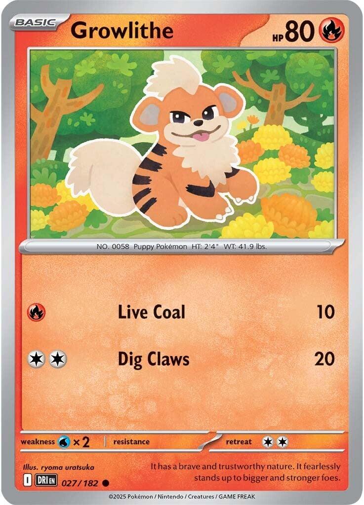 Growlithe (027/182) [SV10: Destined Rivals]