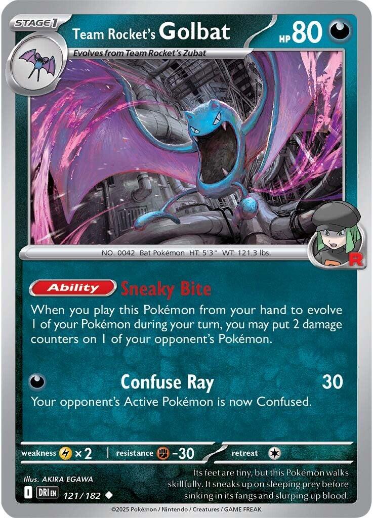Team Rocket's Golbat (121/182) [SV10: Destined Rivals]