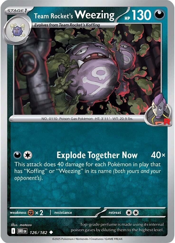 Team Rocket's Weezing (126/182) [SV10: Destined Rivals]