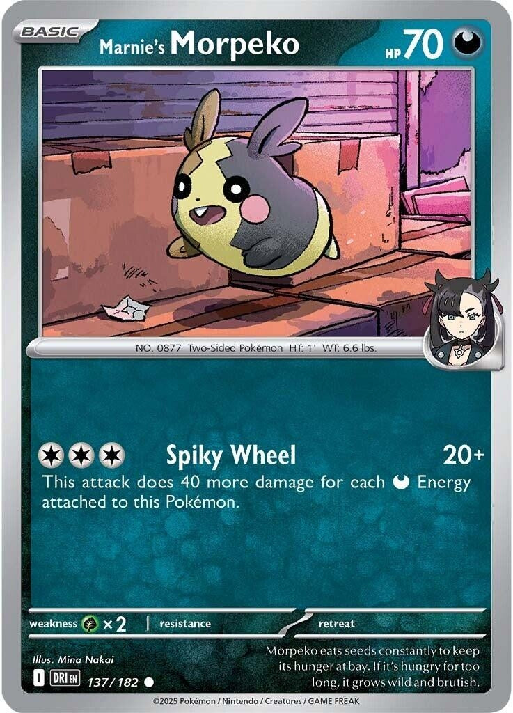Marnie's Morpeko (137/182) [SV10: Destined Rivals]