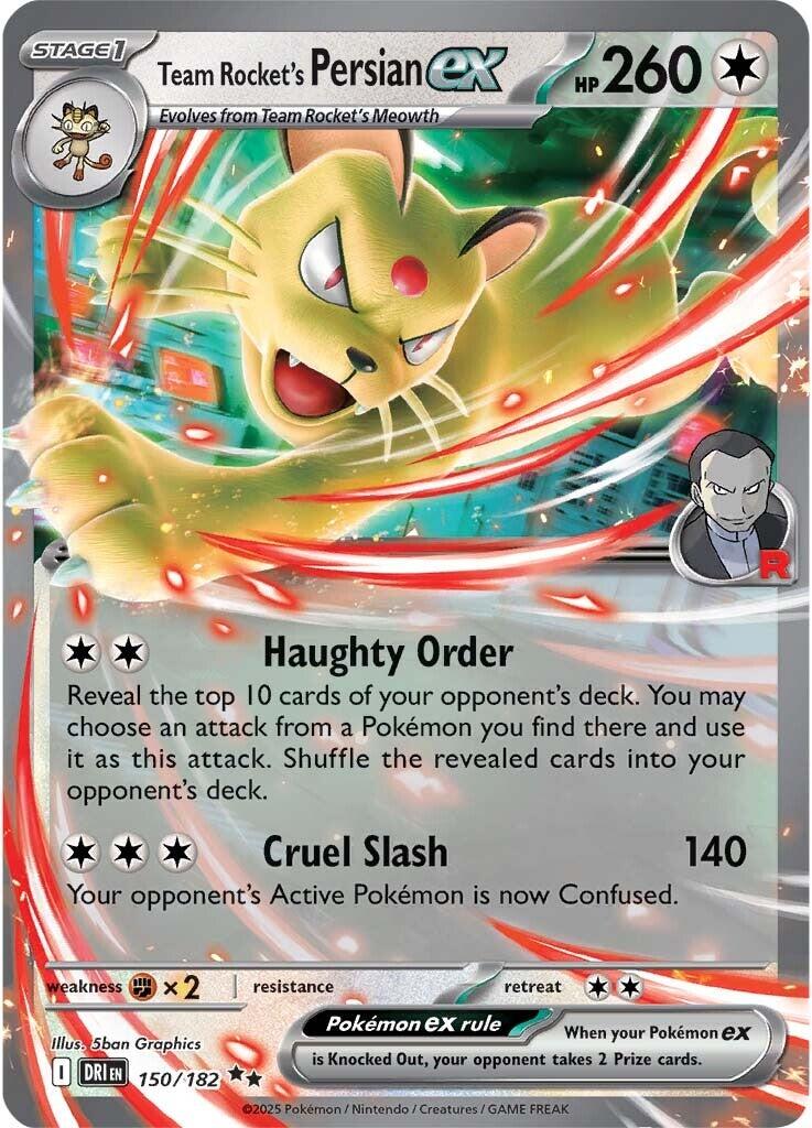 Team Rocket's Persian ex (150/182) [SV10: Destined Rivals]