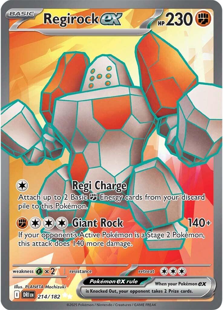 Regirock ex (214/182) [SV10: Destined Rivals]
