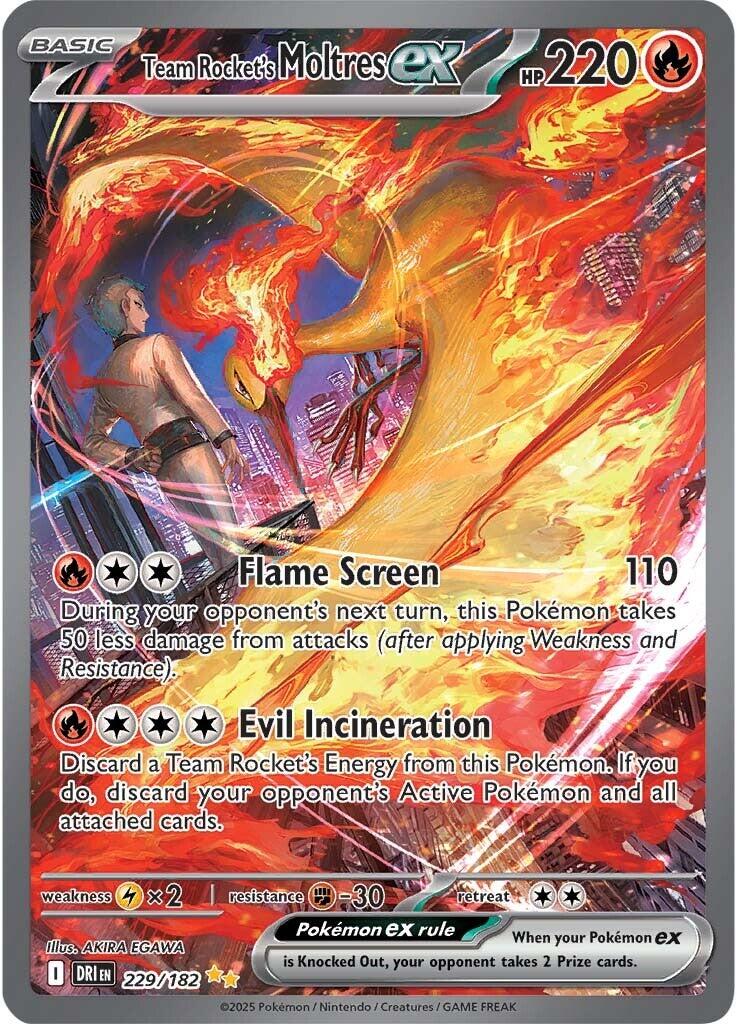 Team Rocket's Moltres ex (229/182) [SV10: Destined Rivals]