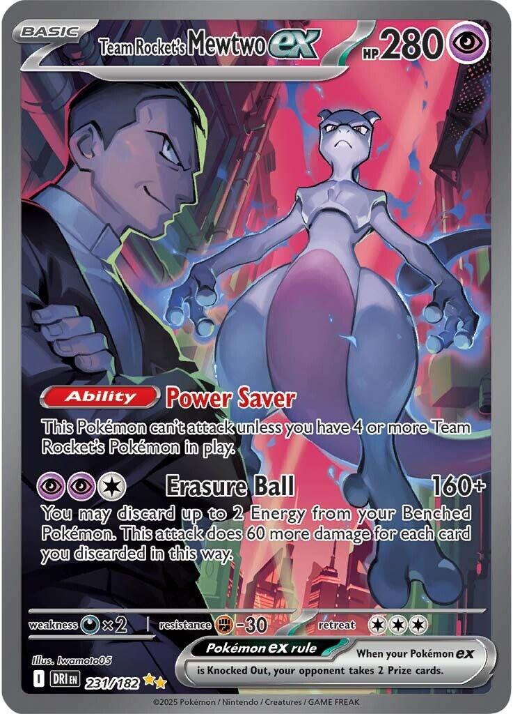 Team Rocket's Mewtwo ex (231/182) [SV10: Destined Rivals]
