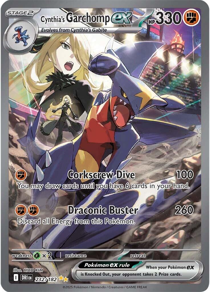 Cynthia's Garchomp ex (232/182) [SV10: Destined Rivals]