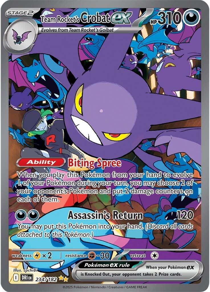 Team Rocket's Crobat ex (234/182) [SV10: Destined Rivals]