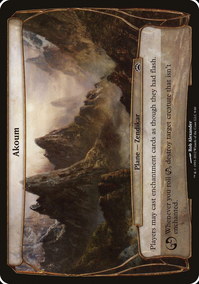 Akoum (Planechase 2012) (9) [Oversize Cards]