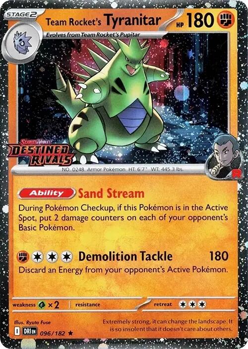 Team Rocket's Tyranitar (Prerelease) (096/182) [Miscellaneous Cards & Products]