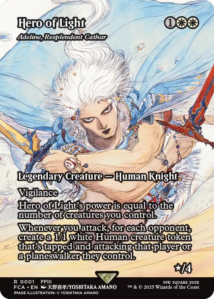 Hero of Light - Adeline, Resplendent Cathar (Showcase) (1) [FINAL FANTASY: Through the Ages]