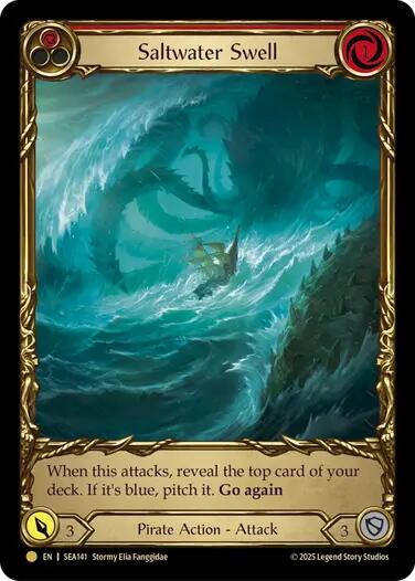 Saltwater Swell (Red) (Treasure) (SEA141) [High Seas]