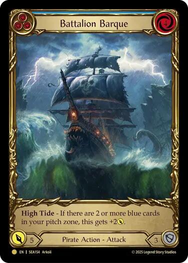 Battalion Barque (Blue) (Treasure) (SEA154) [High Seas]