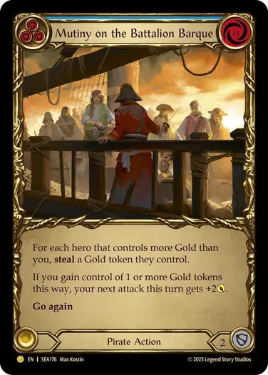 Mutiny on the Battalion Barque (Treasure) (SEA176) [High Seas]