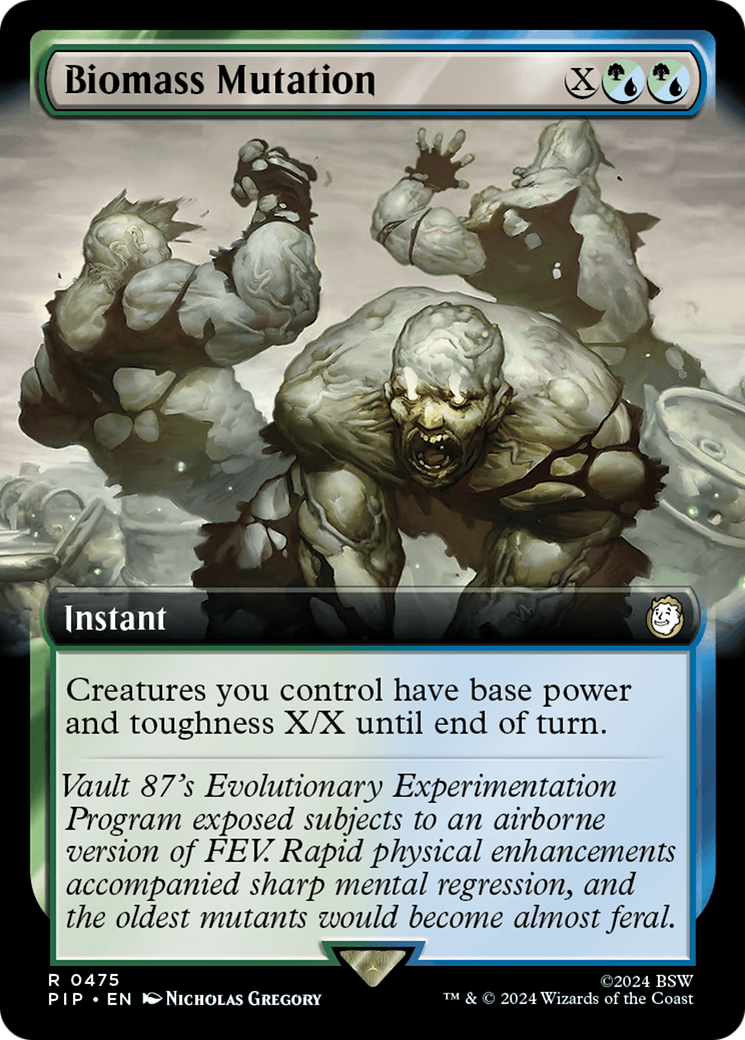 Biomass Mutation (Extended Art) (475) [Universes Beyond: Fallout]