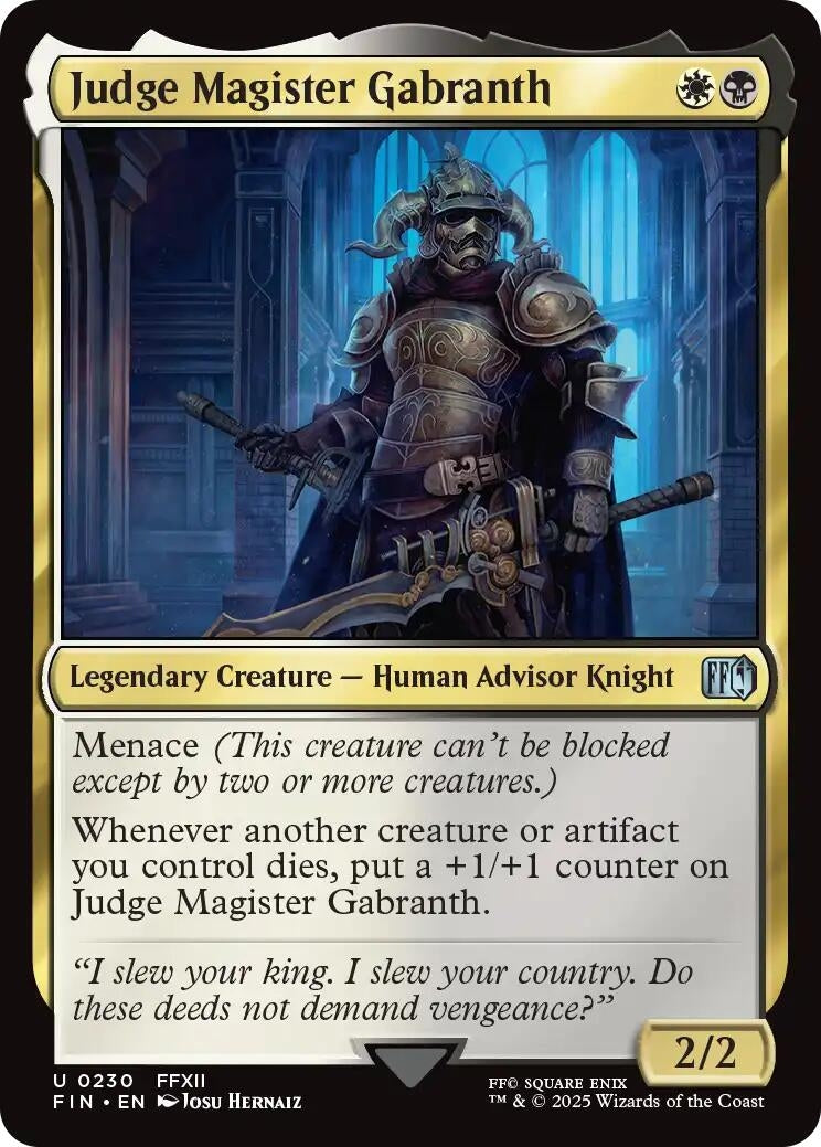 Judge Magister Gabranth [FINAL FANTASY]