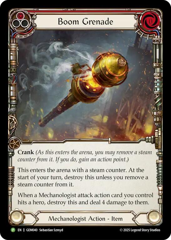 Boom Grenade (Red) (GEM040) [GEM Pack 2]