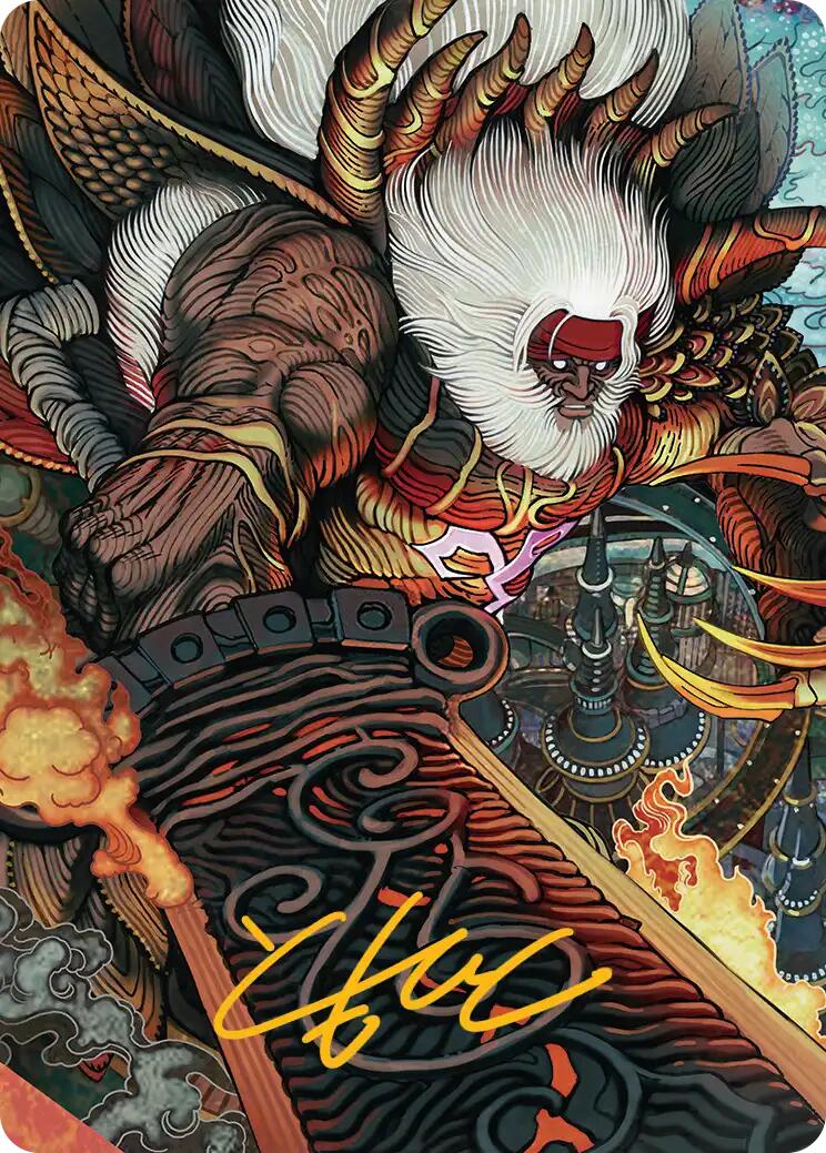 Braska's Final Aeon Art Card (Gold-Stamped Signature) (39) [Art Series: FINAL FANTASY]