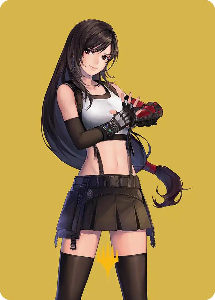 Tifa, Martial Artist Art Card (Gold-Stamped Planeswalker Symbol) (52) [Art Series: FINAL FANTASY]