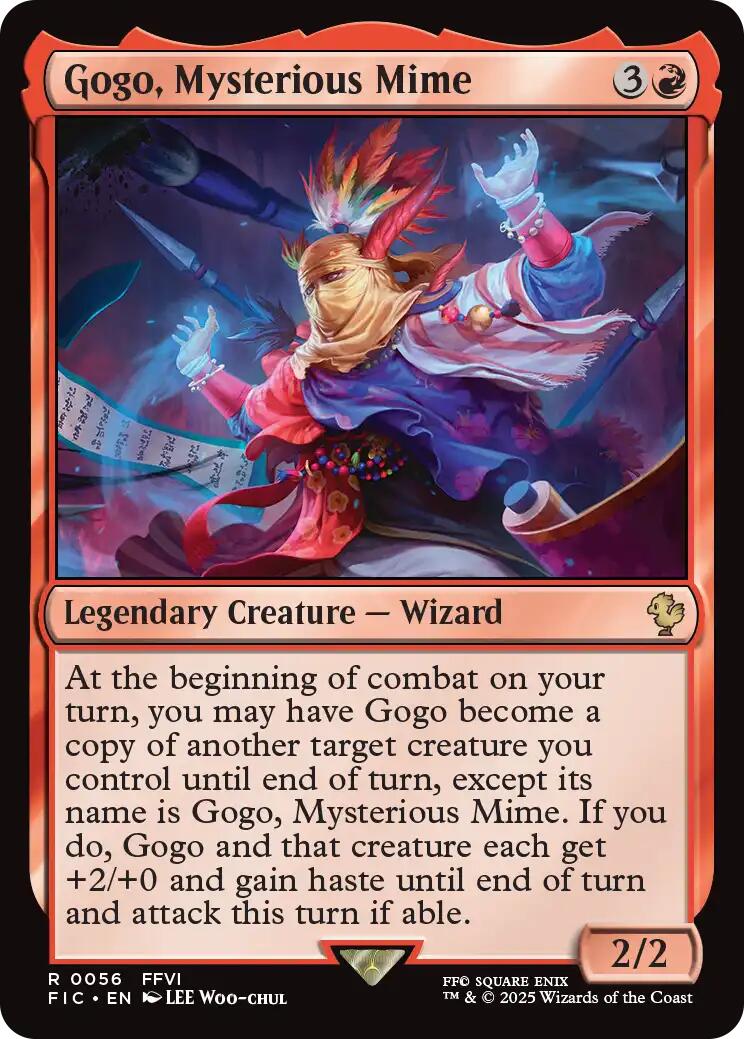 Gogo, Mysterious Mime (Surge Foil) (56) [Commander: FINAL FANTASY]