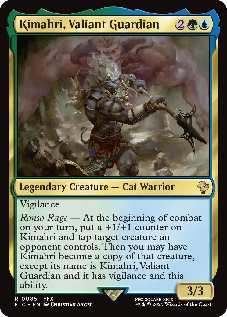 Kimahri, Valiant Guardian (Surge Foil) (85) [Commander: FINAL FANTASY]