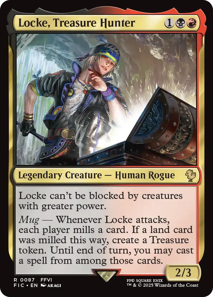Locke, Treasure Hunter (Surge Foil) (87) [Commander: FINAL FANTASY]