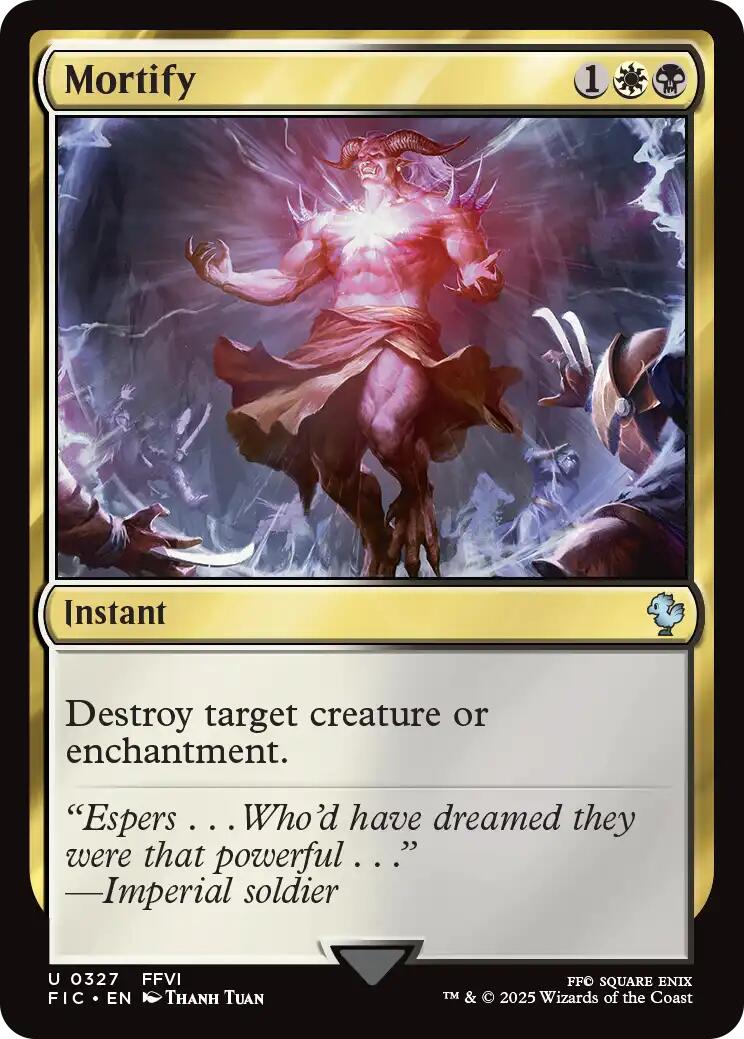Mortify (Surge Foil) (327) [Commander: FINAL FANTASY]