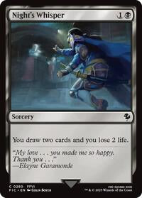 Night's Whisper (Surge Foil) [FINAL FANTASY Commander]