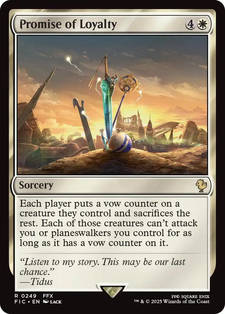 Promise of Loyalty (Surge Foil) (249) [Commander: FINAL FANTASY]