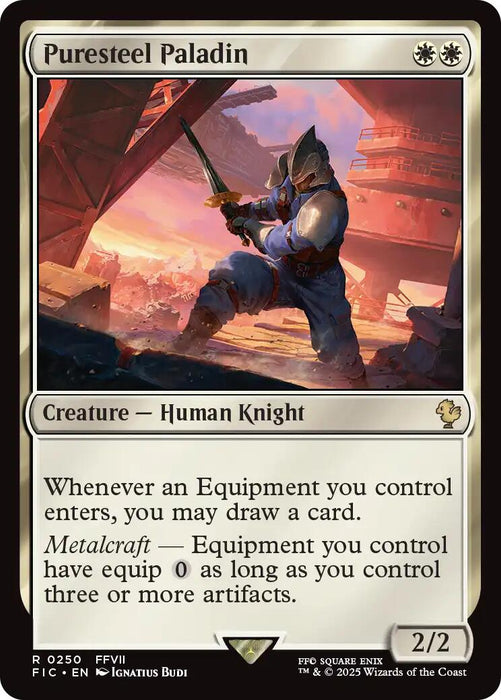 Puresteel Paladin (Surge Foil) [FINAL FANTASY Commander]