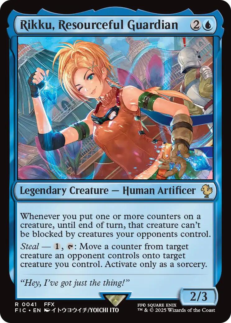 Rikku, Resourceful Guardian (Surge Foil) (41) [Commander: FINAL FANTASY]