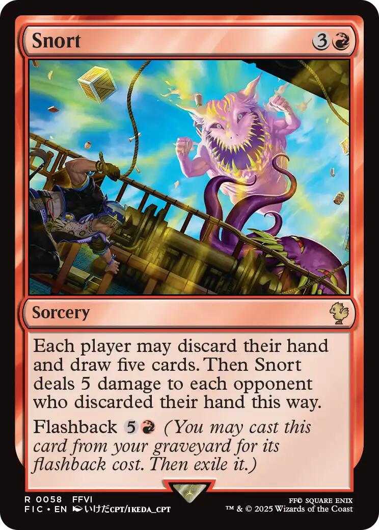 Snort (Surge Foil) (58) [Commander: FINAL FANTASY]
