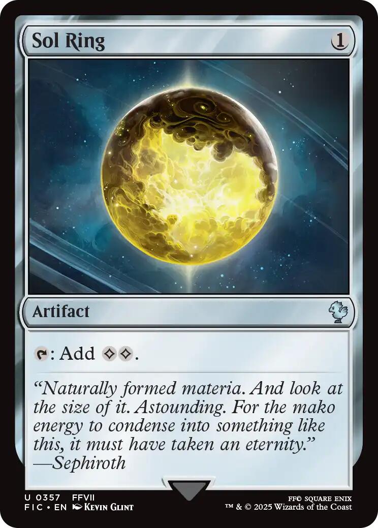 Sol Ring (0357) (Surge Foil) (357) [Commander: FINAL FANTASY]