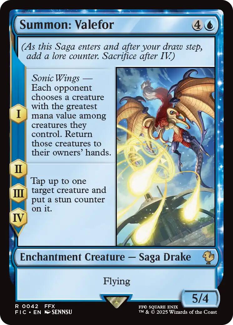 Summon: Valefor (Surge Foil) (42) [Commander: FINAL FANTASY]