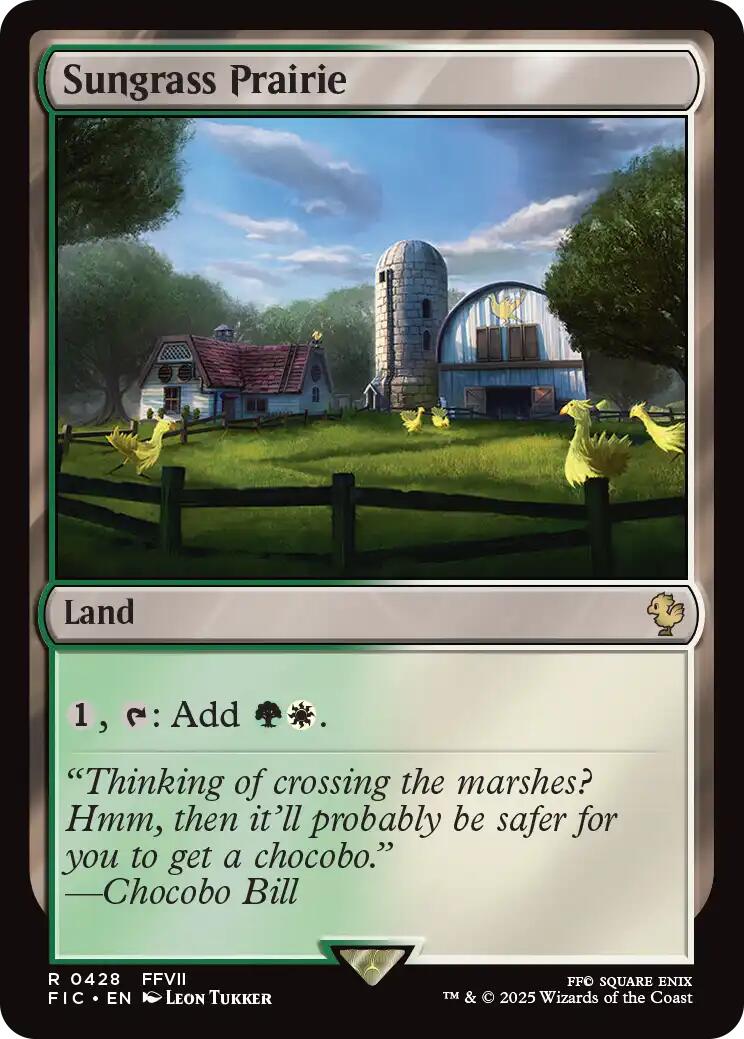 Sungrass Prairie (Surge Foil) (428) [Commander: FINAL FANTASY]