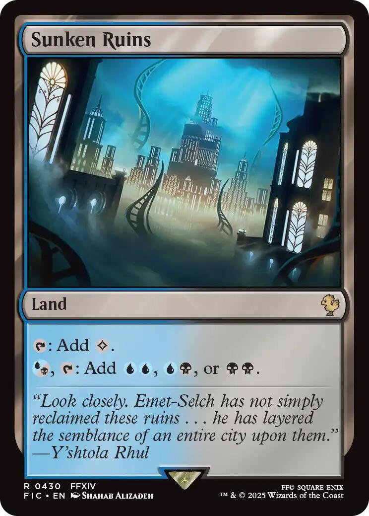 Sunken Ruins (Surge Foil) (430) [Commander: FINAL FANTASY]
