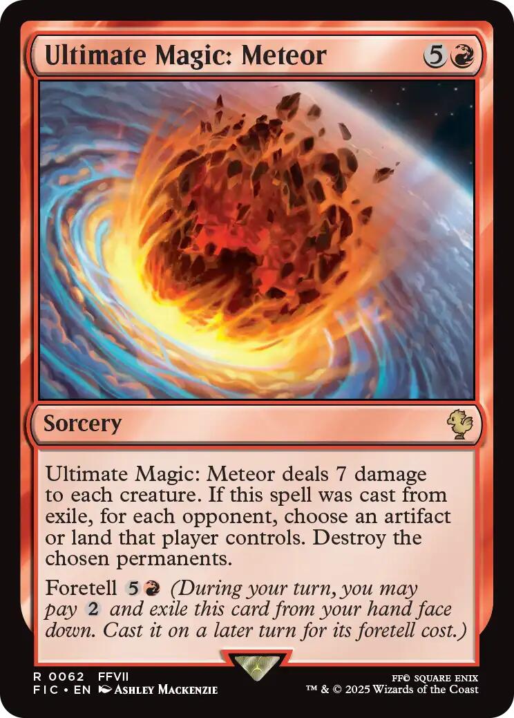 Ultimate Magic: Meteor (Surge Foil) (62) [Commander: FINAL FANTASY]