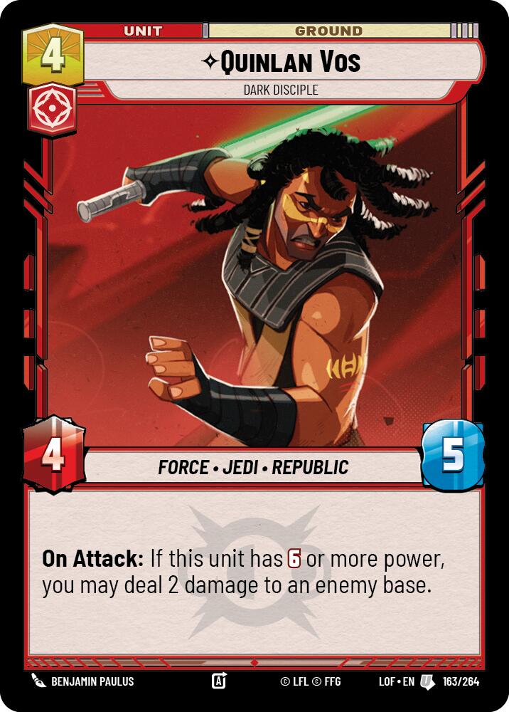 Quinlan Vos - Dark Disciple (163/264) [Legends of the Force]