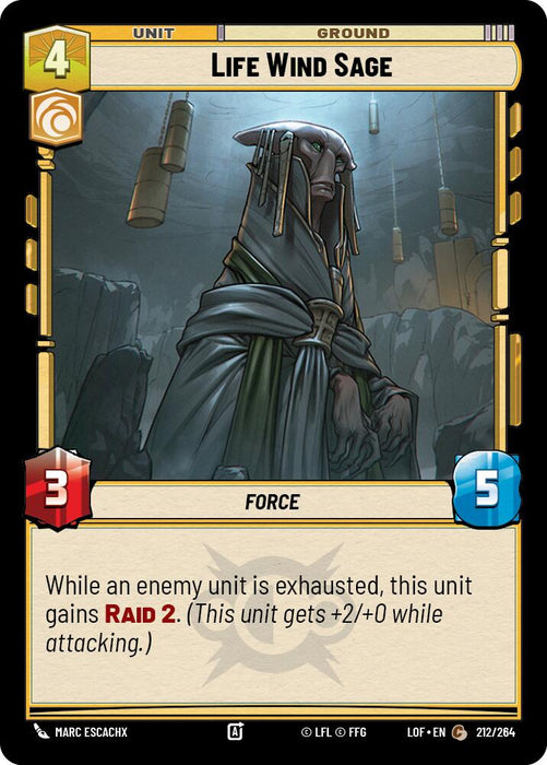 Life Wind Sage (212/264) (212/264) [Legends of the Force]